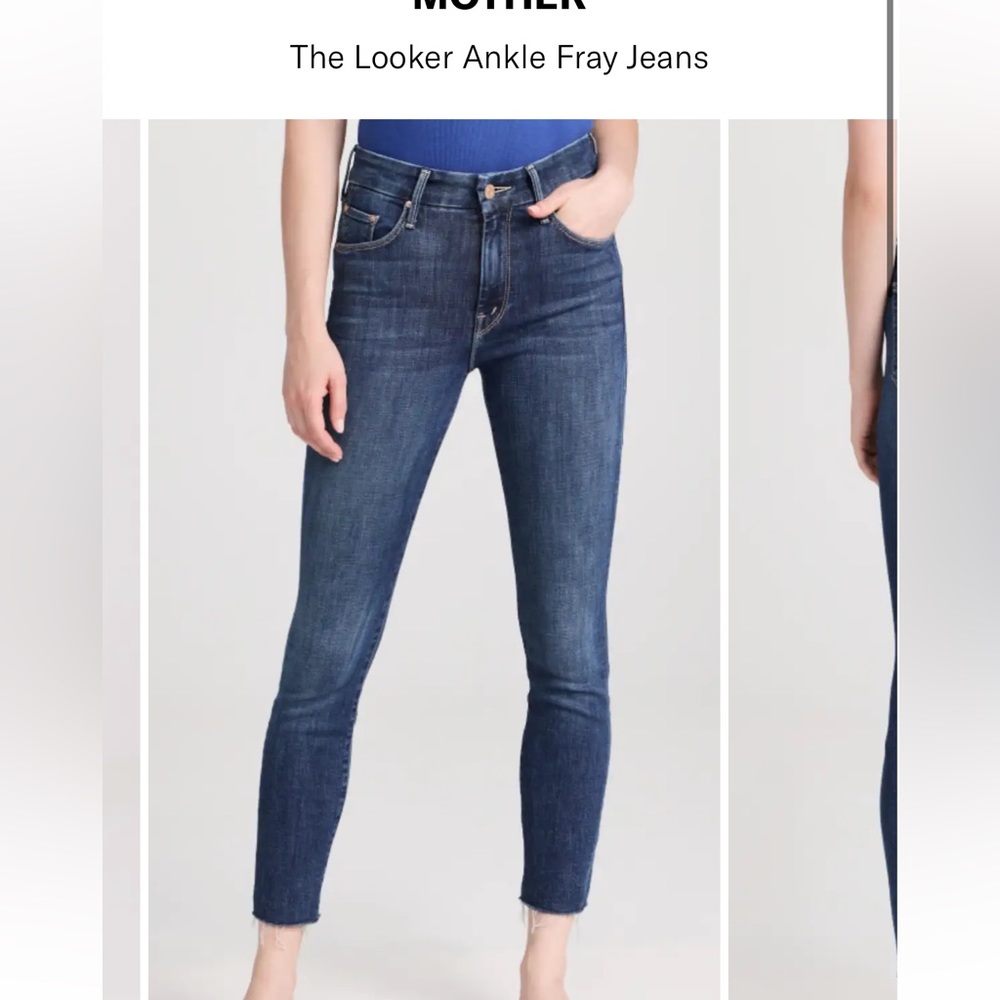 Mother Looker Ankle Fray Jeans in Girl Crush - Size 25